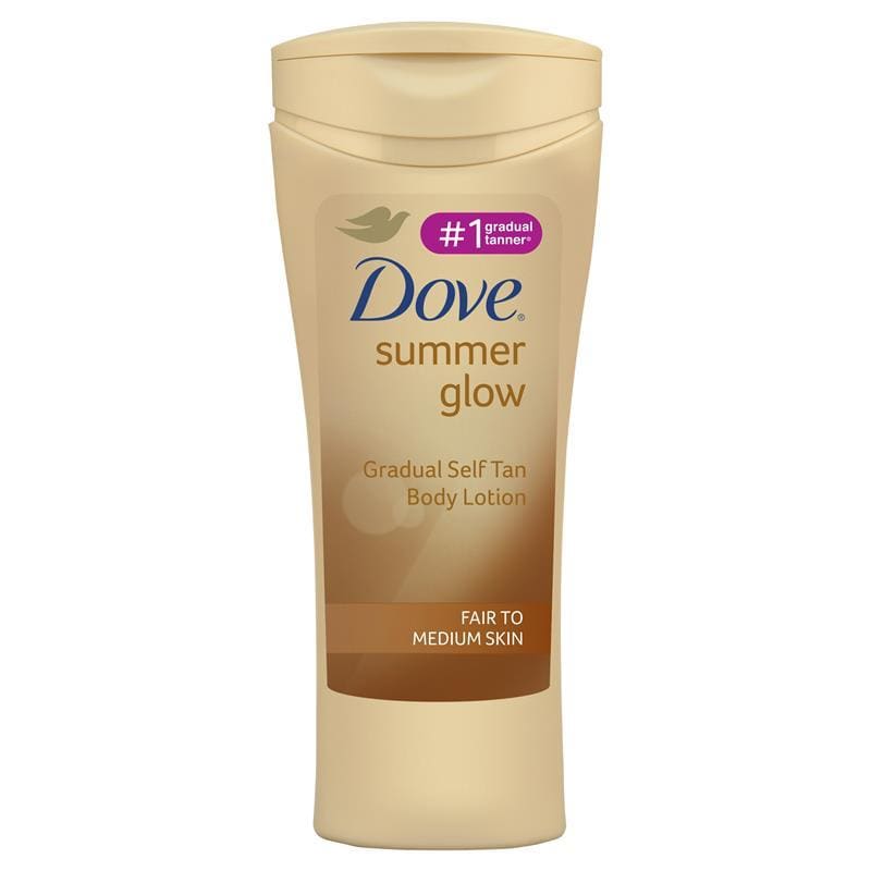 Dove Summer Glow Body Lotion Fair to Medium Skin 400ml front image on Livehealthy HK imported from Australia