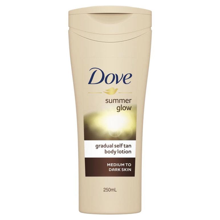 Dove Summerglow Body Lotion Medium To Dark Skin 250ml front image on Livehealthy HK imported from Australia