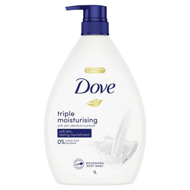 Dove Triple Moisturising Deeply Nourishing Body Wash 1 Litre front image on Livehealthy HK imported from Australia