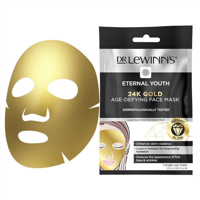 Dr LeWinn's Eternal Youth 24k Gold Sheet Mask front image on Livehealthy HK imported from Australia