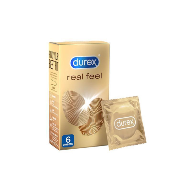 Durex Real Feel Condoms 6 Pack front image on Livehealthy HK imported from Australia