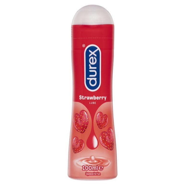 Durex Strawberry Intimate Gel Lubricant 100ml front image on Livehealthy HK imported from Australia