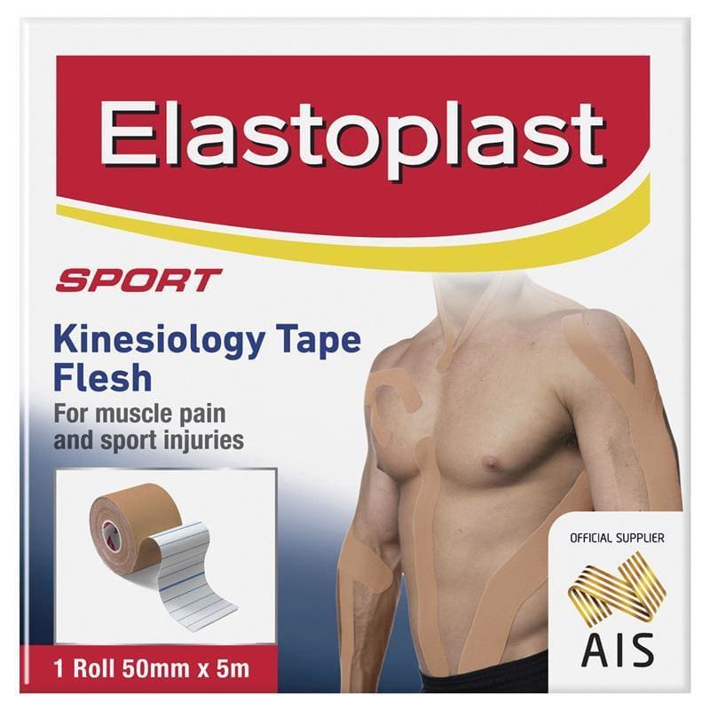 E-Sport K Tape Beige 5cm x 5m 1 Roll front image on Livehealthy HK imported from Australia