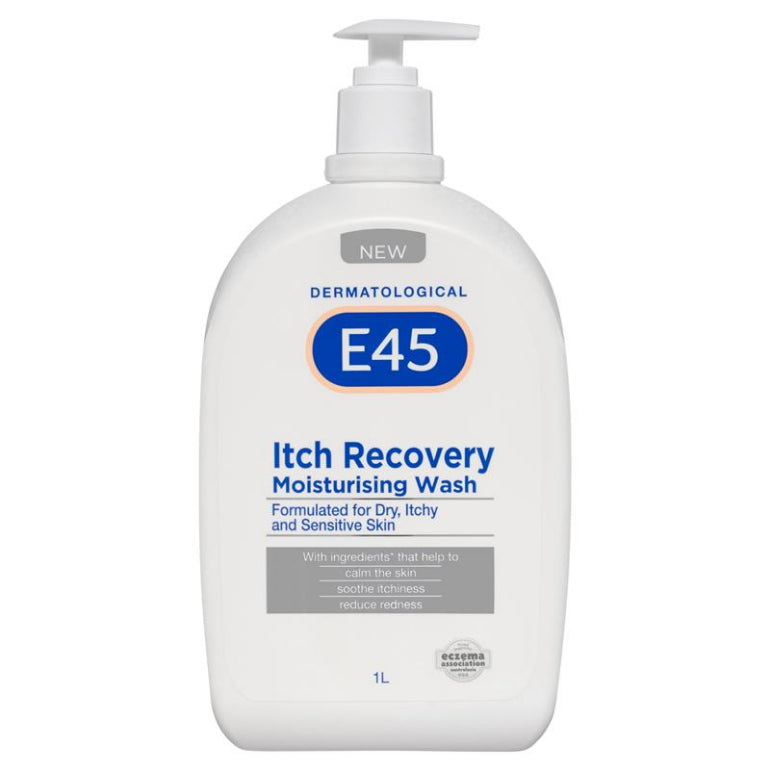 E45 Itch Recovery Moisturising Wash 1L front image on Livehealthy HK imported from Australia