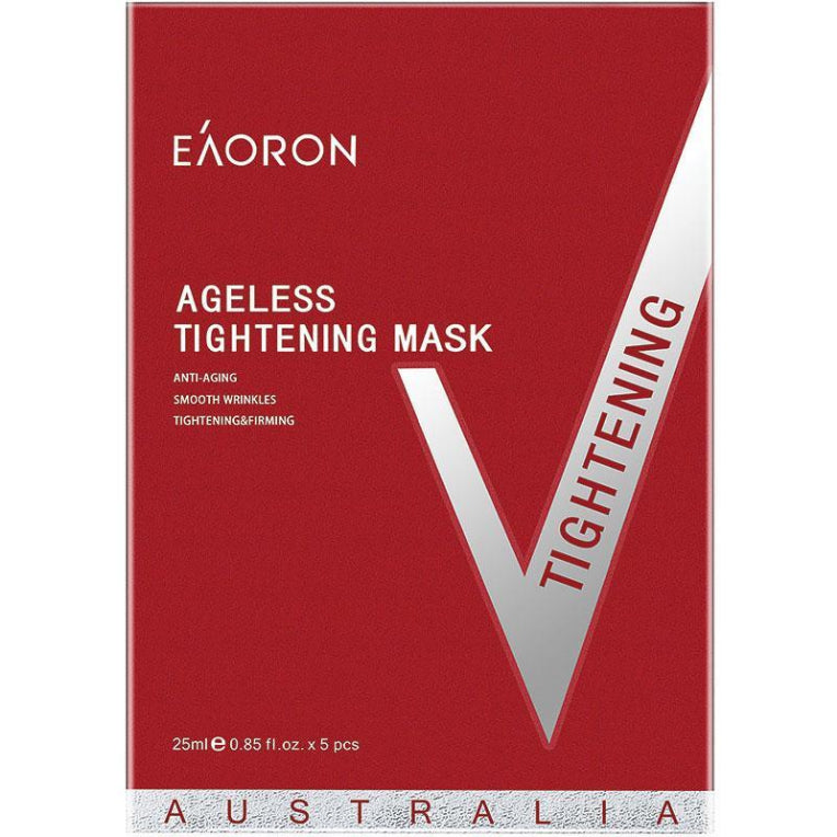 Eaoron Ageless Tightening Mask 5x 25ml front image on Livehealthy HK imported from Australia