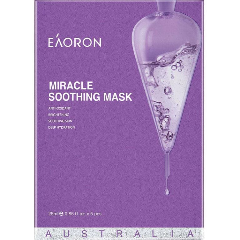 Eaoron Miracle Soothing Mask 5x 25ml front image on Livehealthy HK imported from Australia
