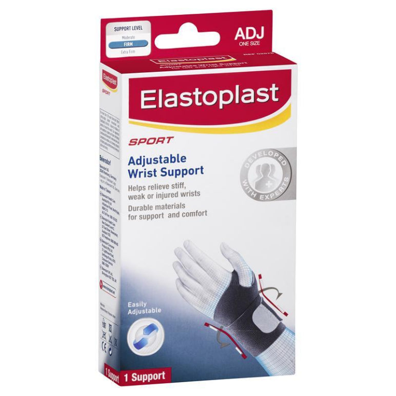 Elastoplast Adjustable Wrist Support front image on Livehealthy HK imported from Australia