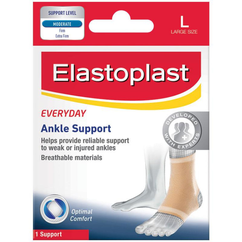 Elastoplast Everyday Ankle Support L front image on Livehealthy HK imported from Australia