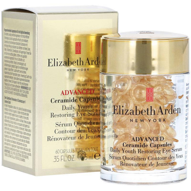Elizabeth Arden Ceramide Capsules Daily Youth Restoring Eye Serum 60 Capsules front image on Livehealthy HK imported from Australia