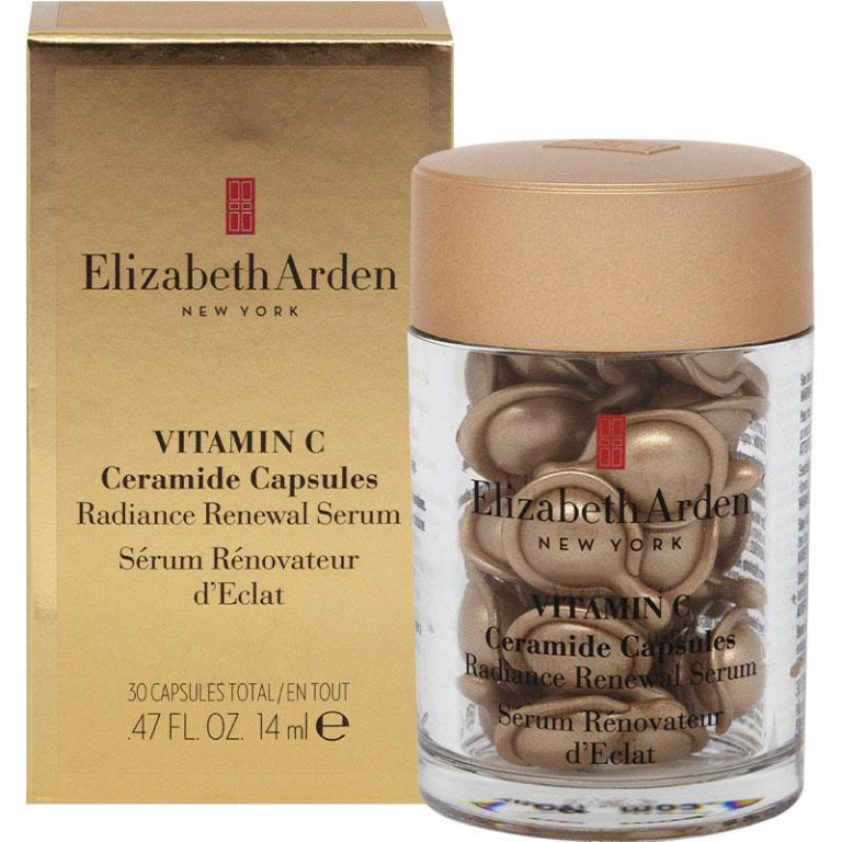 Elizabeth Arden Vitamin C Ceramide Capsules Radiance Renewal Serum 30 Piece front image on Livehealthy HK imported from Australia