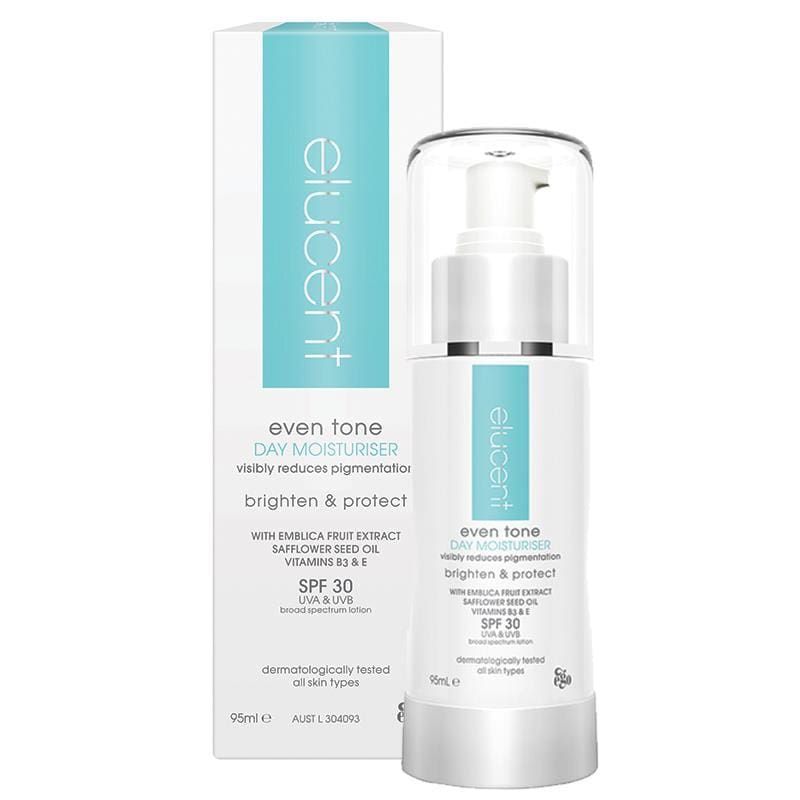 Elucent Even Tone Day Moisturiser 95ml front image on Livehealthy HK imported from Australia