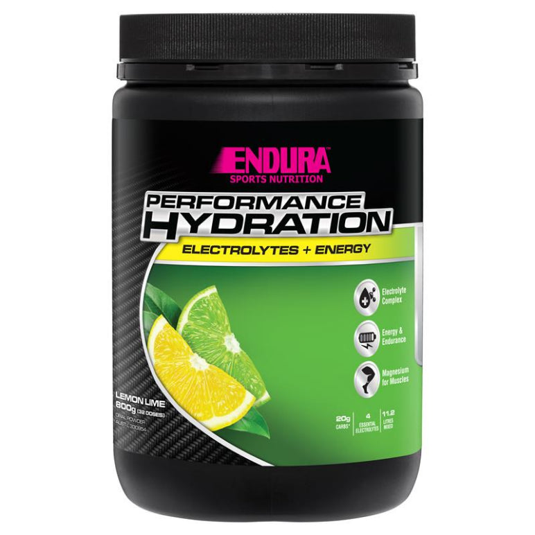 Endura Performance Hydration Lemon Lime 800g front image on Livehealthy HK imported from Australia