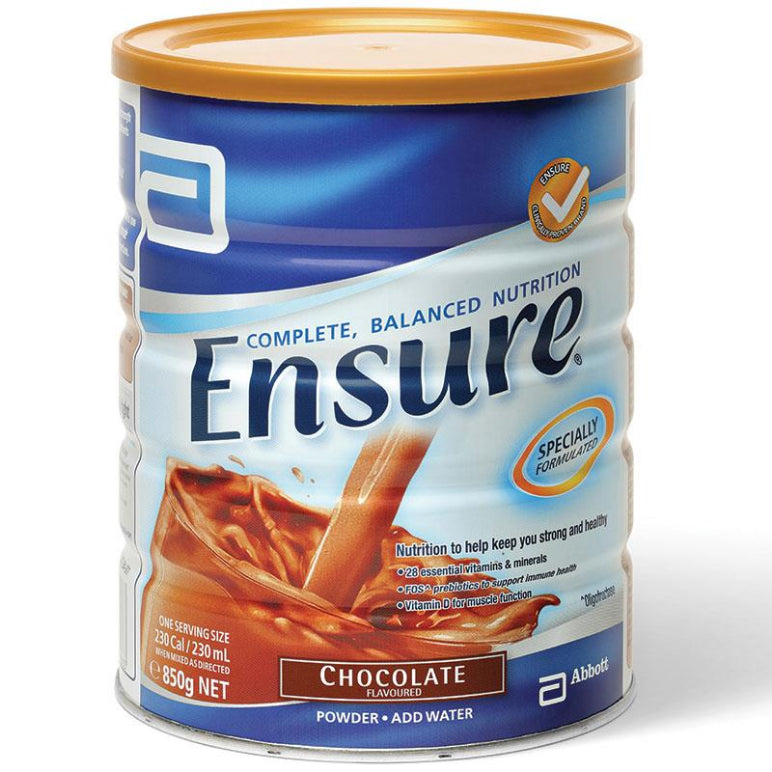 Ensure Chocolate 850g front image on Livehealthy HK imported from Australia