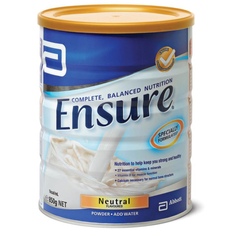 Ensure Powder Neutral 850g front image on Livehealthy HK imported from Australia