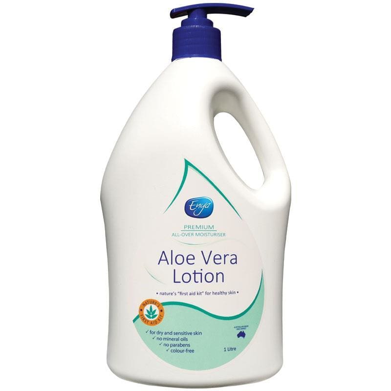 Enya Aloe Vera Lotion 1L front image on Livehealthy HK imported from Australia