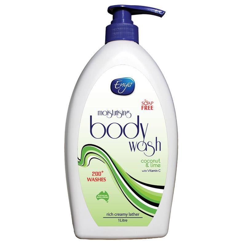 Enya Body Wash Coconut and Lime 1 Litre front image on Livehealthy HK imported from Australia