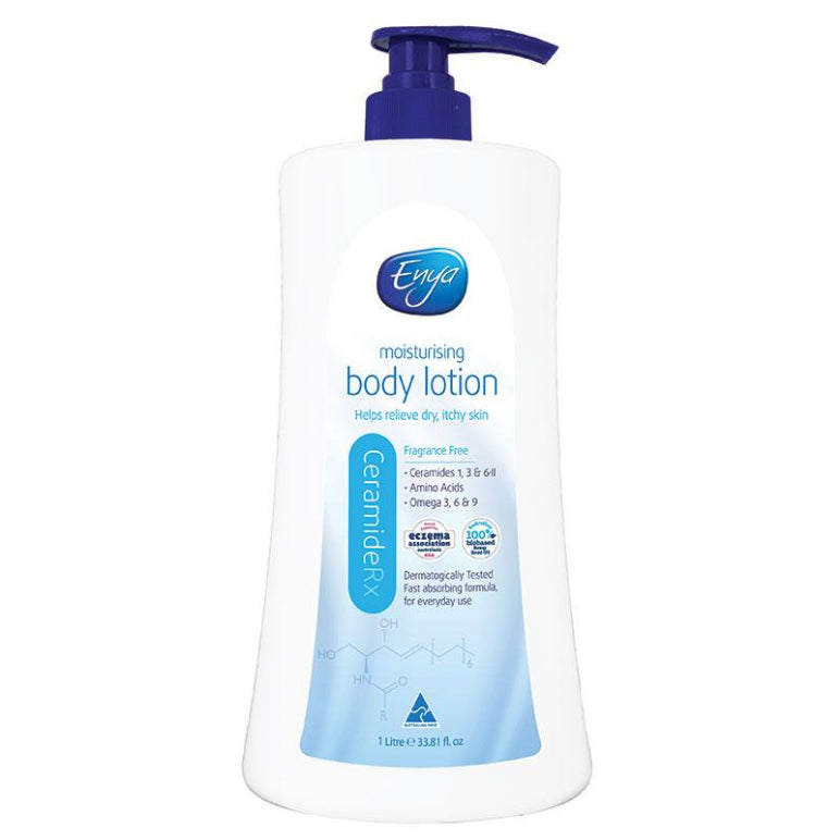 Enya CeramideRx Moisturising Body Lotion 1 Litre front image on Livehealthy HK imported from Australia