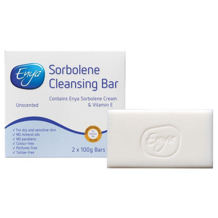 Enya Sorbolene Cleansing Bar 2 Pack front image on Livehealthy HK imported from Australia