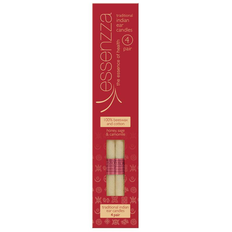 Essenzza Indian Ear Candles 4 Pair front image on Livehealthy HK imported from Australia
