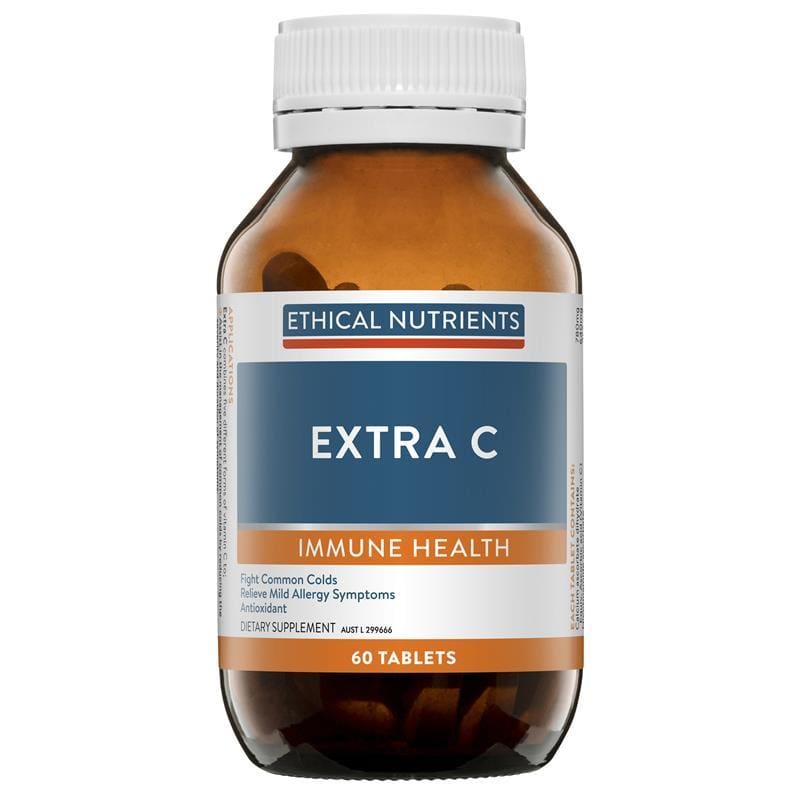 Ethical Nutrients Extra C Tablets 60 Tablets front image on Livehealthy HK imported from Australia