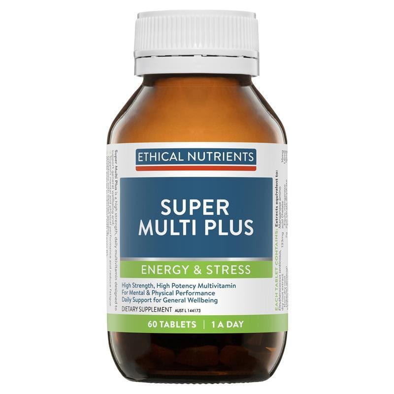 Ethical Nutrients Super Multi Plus 60 Tablets front image on Livehealthy HK imported from Australia