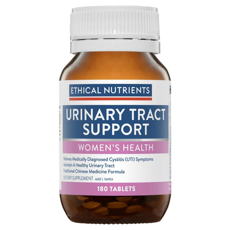 Ethical Nutrients Urinary Tract Support 180 Tablets front image on Livehealthy HK imported from Australia