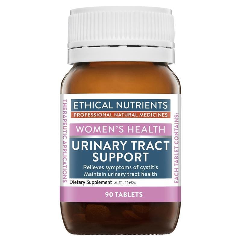 Ethical Nutrients Urinary Tract Support 90 Tablets front image on Livehealthy HK imported from Australia