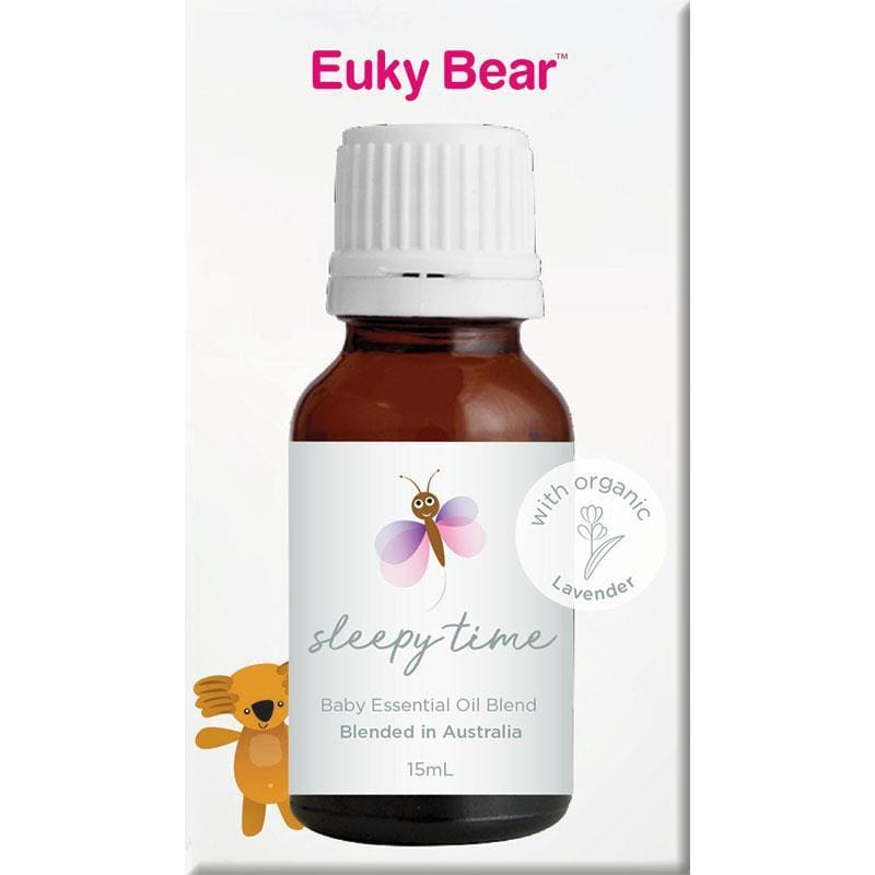 Euky Bear Sleepy Time Baby Essential Oil Blend 15ml front image on Livehealthy HK imported from Australia