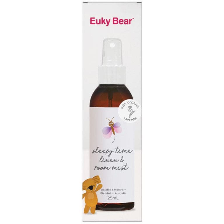 Euky Bear Sleepy Time Linen & Room Mist 125ml front image on Livehealthy HK imported from Australia