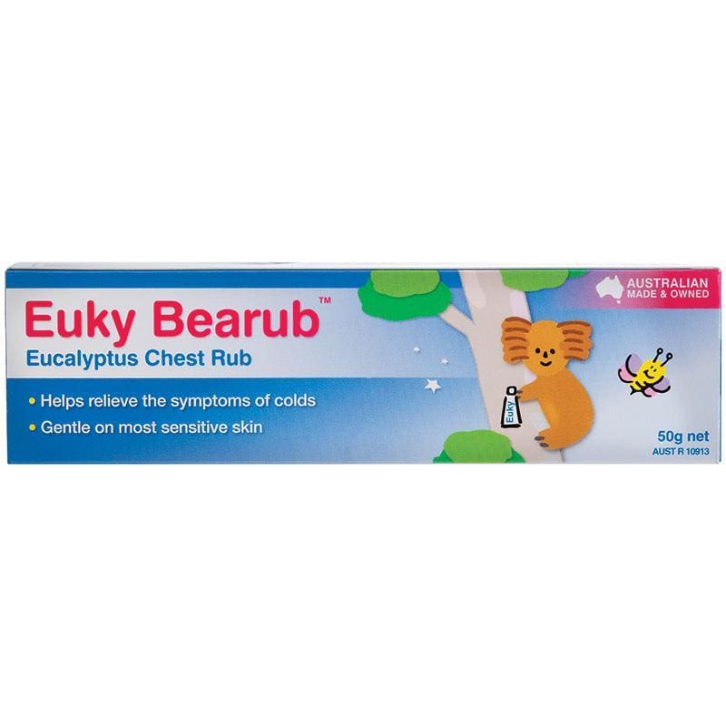 Euky Bearub Eucalyptus Chest Rub 50g front image on Livehealthy HK imported from Australia