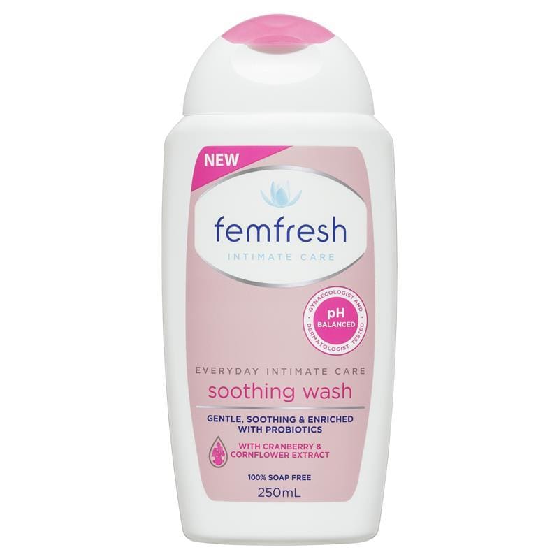 Femfresh Soothing Wash 250ml front image on Livehealthy HK imported from Australia