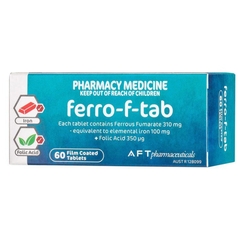 Ferro F 60 Tablets front image on Livehealthy HK imported from Australia