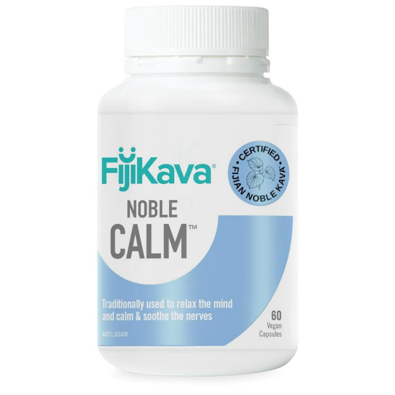 Fiji Kava Noble Calm 60 Capsules front image on Livehealthy HK imported from Australia