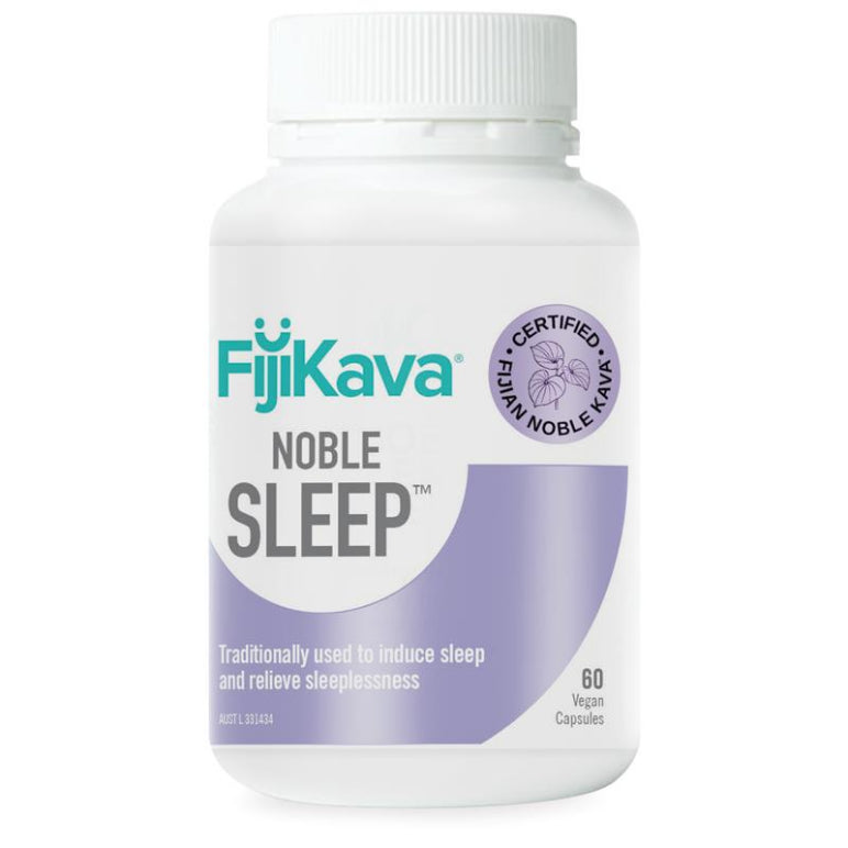Fiji Kava Noble Sleep 60 Capsules front image on Livehealthy HK imported from Australia
