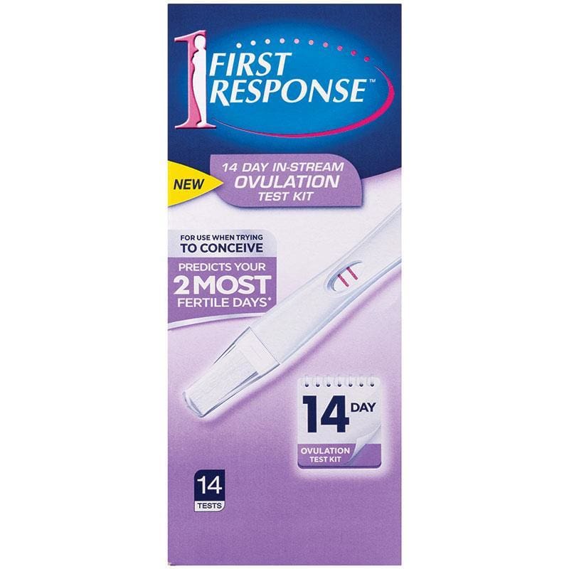 First Response 14 Day In Stream Ovulation Test Kit 14 Pack front image on Livehealthy HK imported from Australia