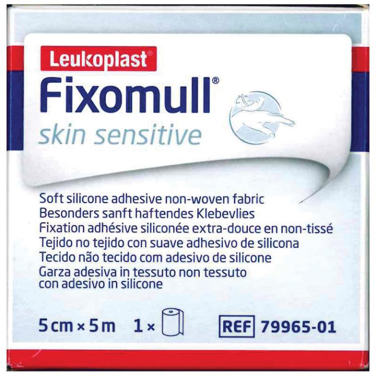Fixomull Skin Sensitive 5cm x 5m Roll front image on Livehealthy HK imported from Australia