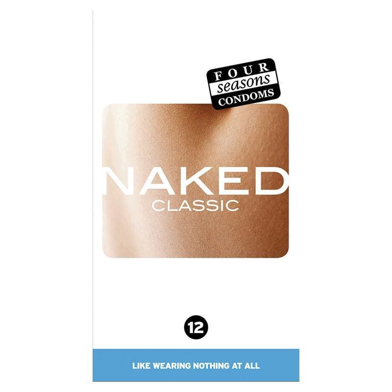 Four Seasons Condoms Naked Classic 12 Pack front image on Livehealthy HK imported from Australia