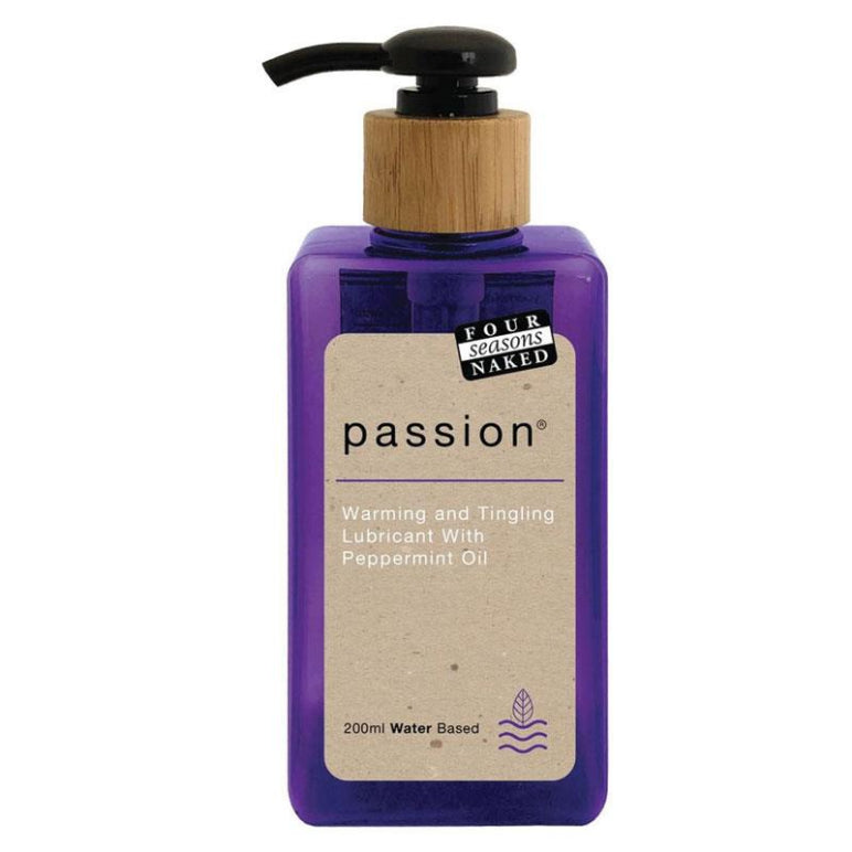 Four Seasons Naked Passion Peppermint Lubricant 200mL front image on Livehealthy HK imported from Australia