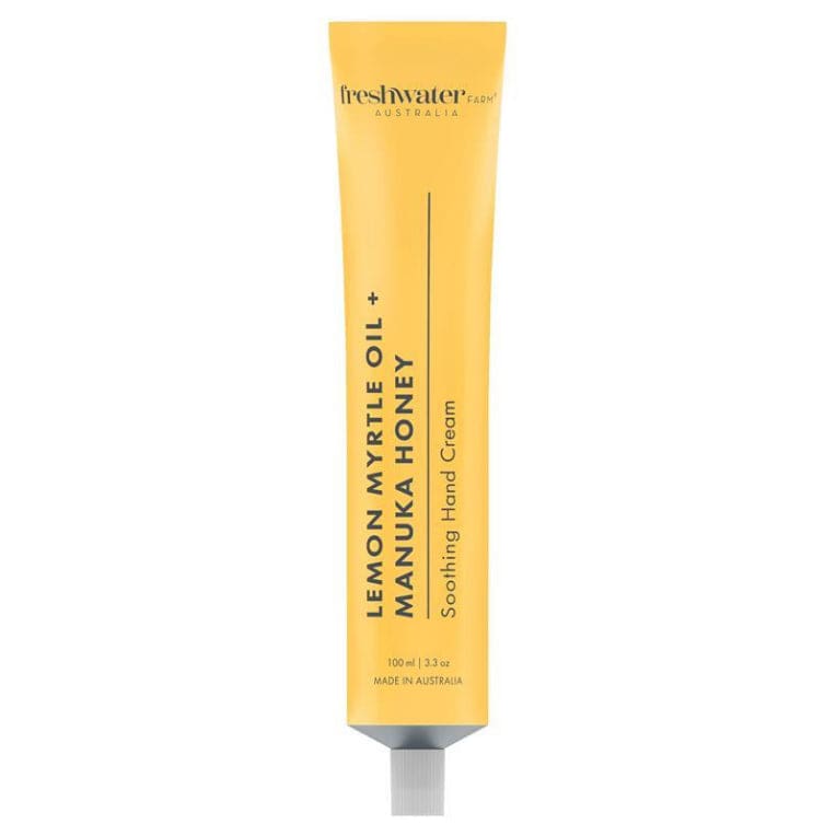 Freshwater Farm Lemon Myrtle + Manuka Honey Hand Cream 100ml front image on Livehealthy HK imported from Australia