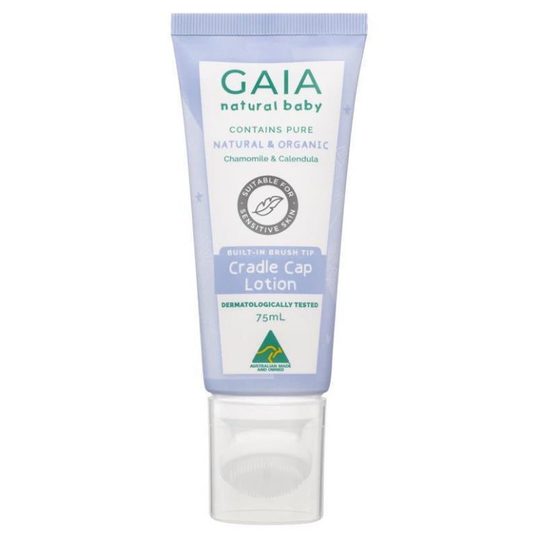 Gaia Natural Baby Cradle Cap 75ml front image on Livehealthy HK imported from Australia
