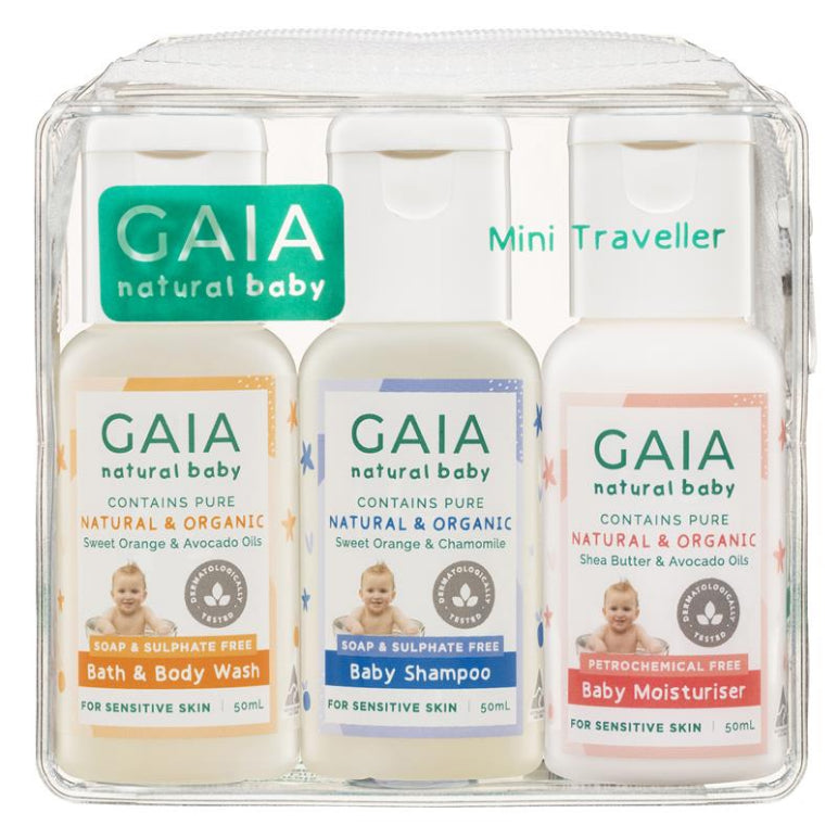 Gaia Natural Baby Mini Traveller front image on Livehealthy HK imported from Australia