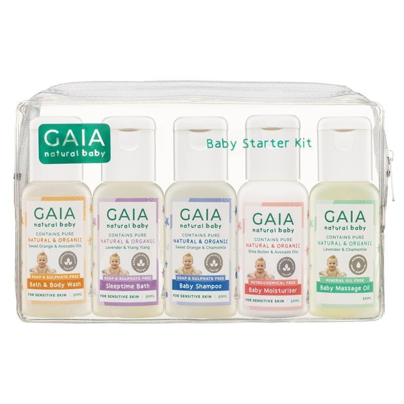 Gaia Natural Baby Starter Kit 5 x 50ml front image on Livehealthy HK imported from Australia