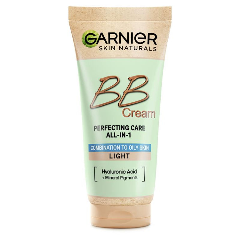 Garnier BB Cream All-In-One Perfector Oil Free Light SPF 25 50mL front image on Livehealthy HK imported from Australia