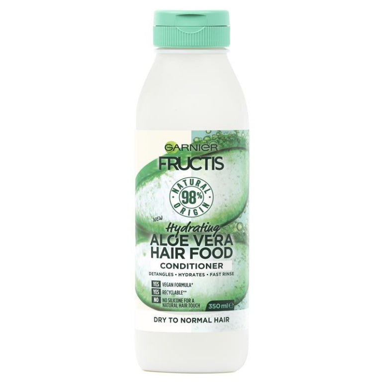 Garnier Fructis Hair Food Hydrating Aloe Vera Conditioner For Normal Hair 350ml front image on Livehealthy HK imported from Australia