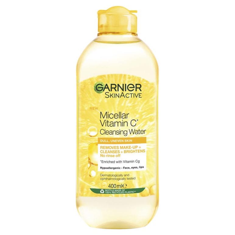 Garnier Micellar Vitamin C Cleansing Water 400ml front image on Livehealthy HK imported from Australia