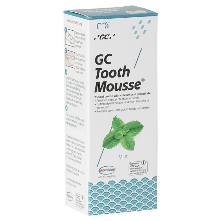 GC Tooth Mousse Mint 40g front image on Livehealthy HK imported from Australia