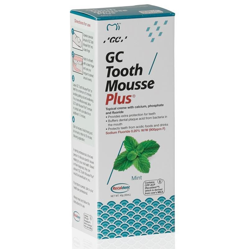 GC Tooth Mousse Plus 40g - Mint Topical Creme Extra Protection Dental  Plaque