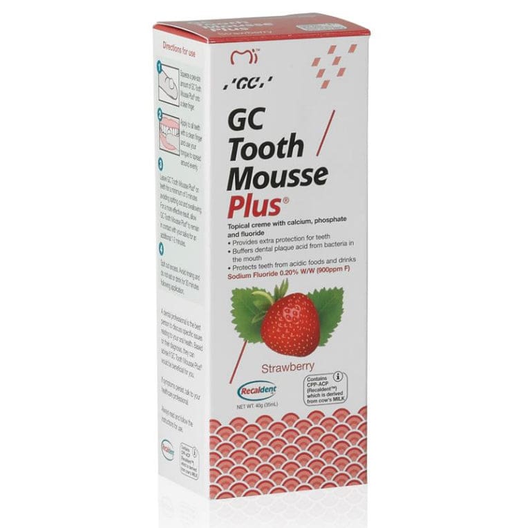GC Tooth Mousse Plus Strawberry 40g front image on Livehealthy HK imported from Australia