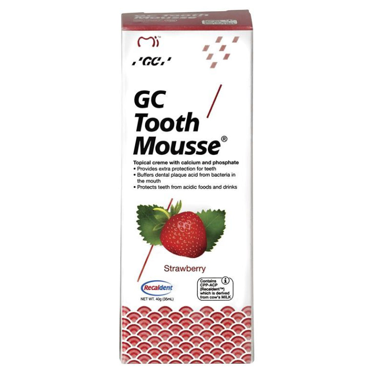 GC Tooth Mousse Strawberry 40g front image on Livehealthy HK imported from Australia