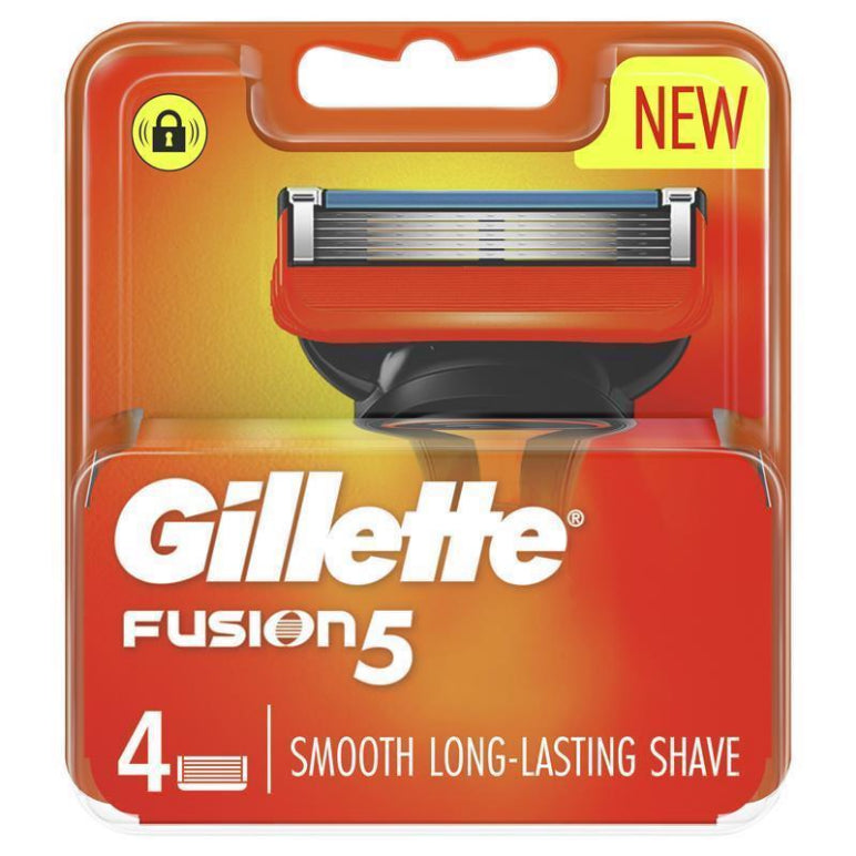 Gillette Fusion Manual Razor Blades 4 Pack front image on Livehealthy HK imported from Australia